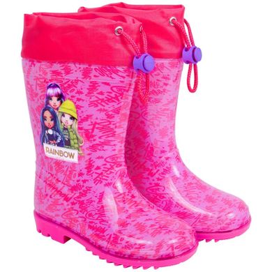Kalosze dziewczęce, różowe, Rainbow High, Perletti