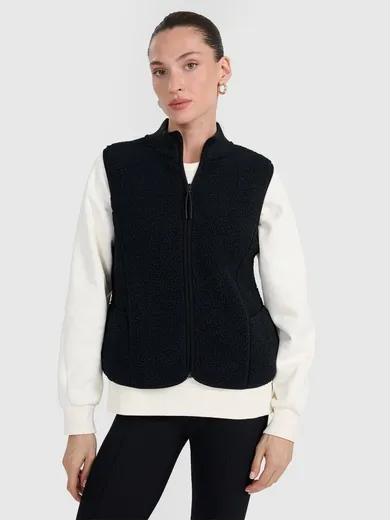 Kamizelka damska, czarna, 4F