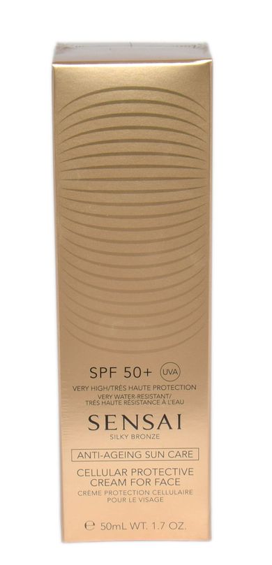 Kanebo, Sensai Silky Bronze Cellular Protective Cream For Face SPF 50+ krem ochronny do opalania twarzy, 50 ml