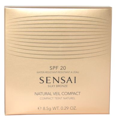 Kanebo, Sensai Silky Bronze Natural Veil Compact, puder i podkład do twarzy, SC03 Medium, SPF 20, 8,5 g