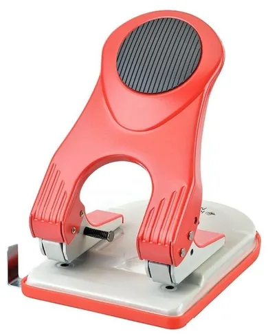 Kangaro, dziurkacz, 60 kartek, czerwony