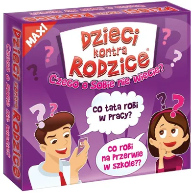 Kangur, Dzieci kontra rodzice, Czego o sobie nie wiecie? gra familijna