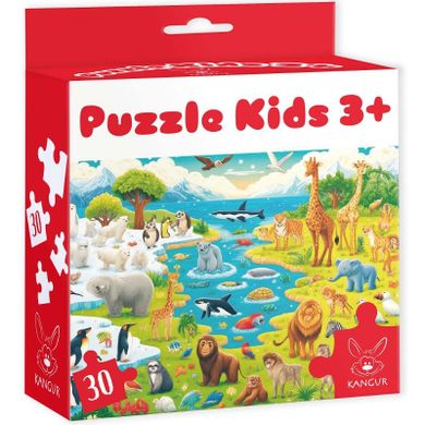 Kangur Dzikie Zwierzęta, puzzle, 30 elementów