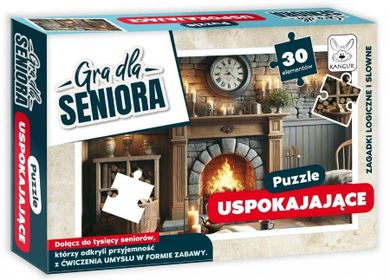 Kangur, Gra dla Seniora, Kominek, puzzle uspokajające, 30 elementów