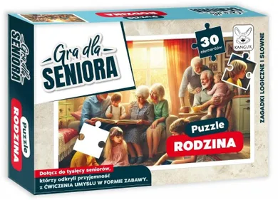 Kangur, Gra dla Seniora, Rodzina, puzzle, 30 elementów