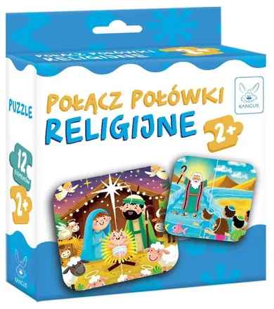 Kangur, Połącz Religijne Połówki, puzzle, 12 elementów