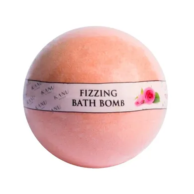 Kanu Nature, Fizzing Bath Bomb, kula musująca do kąpieli, róża, 160g