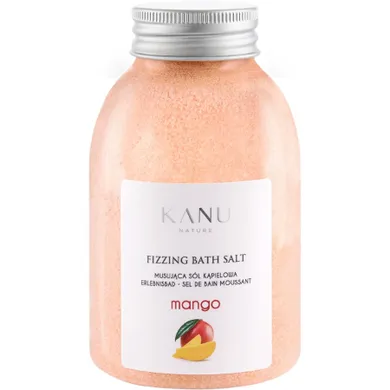 Kanu Nature, Fizzing Bath Salt, sól musująca do kąpieli, Mango, 250g