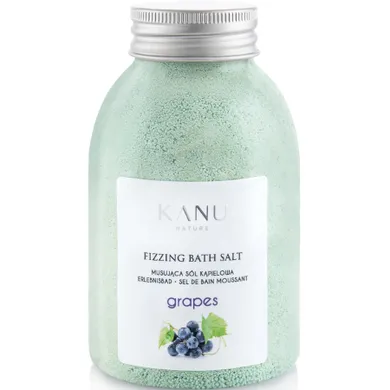 Kanu Nature, Fizzing Bath Salt, sól musująca do kąpieli, Winogrono, 250g