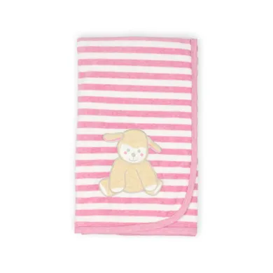 Kanz, kocyk, różowy, 72-72 cm