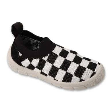 Kapcie chłopięce, czarno-białe, Befado