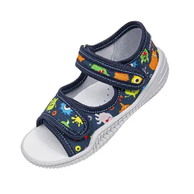 Kapcie chłopięce, granatowe, Vi-GGa-Mi