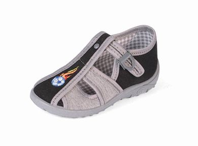 Kapcie chłopięce, mix, skórzana wkładka, Nazo