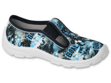 Kapcie chłopięce, niebieskie, Befado