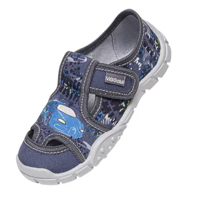 Kapcie chłopięce, niebieskie, Vi-GGa-Mi