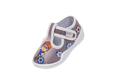 Kapcie chłopięce, szare, Lolek, Vi-GGa-Mi