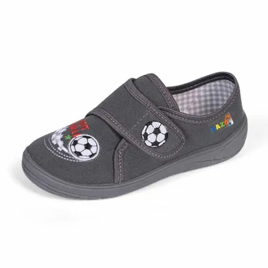 Kapcie chłopięce, szare, Nazo