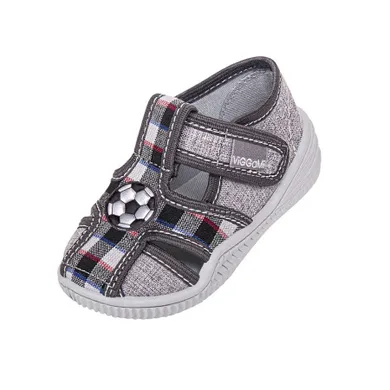 Kapcie chłopięce, szare, Vi-GGa-Mi