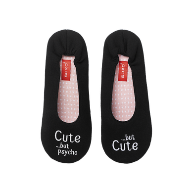 Kapcie damskie, baleriny, czarne, Cute, 39-40, Soxo