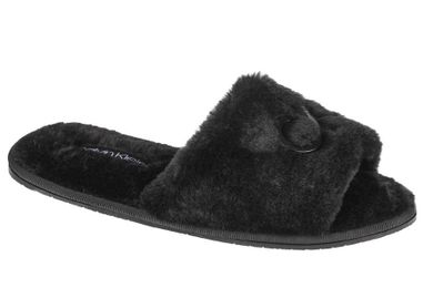 Kapcie damskie, czarne, Calvin Klein