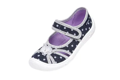 Kapcie dziewczęce, denim, Iga, Vi-GGa-Mi