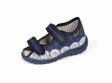 Kapcie dziewczęce, denim, Nazo