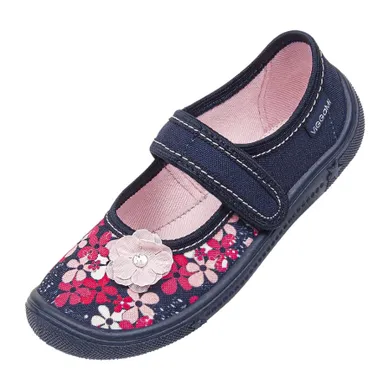 Kapcie dziewczęce, granatowe, Mirella, Vi-GGa-Mi