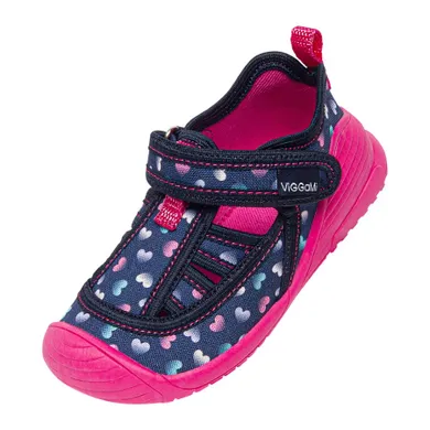 Kapcie dziewczęce, granatowe, Vi-GGa-Mi
