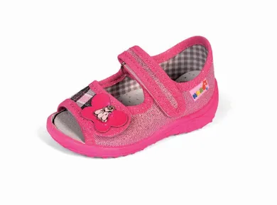 Kapcie dziewczęce, różowe, Nazo