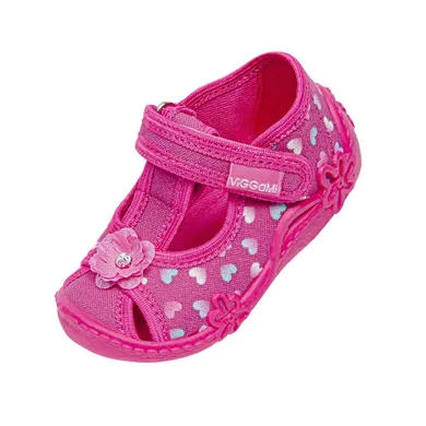 Kapcie dziewczęce, różowe, Vi-GGa-Mi