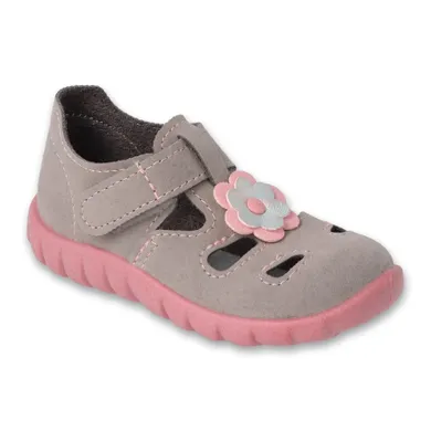 Kapcie dziewczęce, szare, Befado