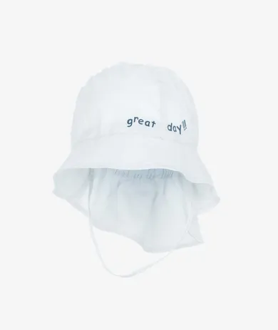 Kapelusz chłopięcy safari, niebieski, Great day, Iltom