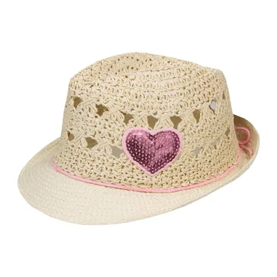 Kapelusz dziewczęcy, beżowy, Döll