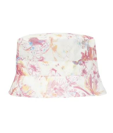 Kapelusz dziewczęcy, biały, kwiaty, Döll