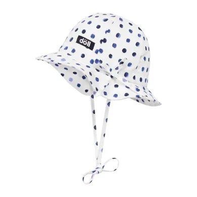 Kapelusz dziewczęcy, wiązany, biały, Döll