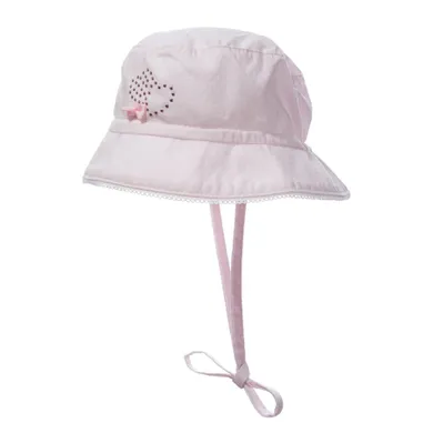 Kapelusz dziewczęcy, wiązany, biały, Döll