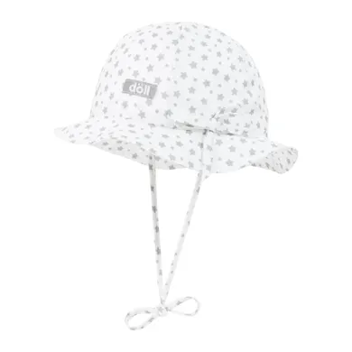 Kapelusz dziewczęcy, wiązany, biały, Döll