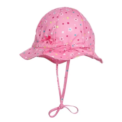 Kapelusz dziewczęcy, wiązany, różowy, Döll