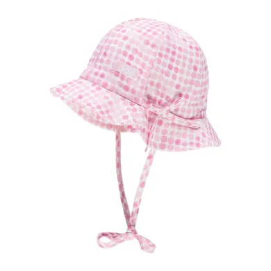 Kapelusz dziewczęcy, wiązany, różowy, Döll