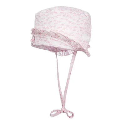Kapelusz dziewczęcy, wiązany, różowy, Döll