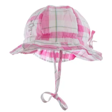 Kapelusz dziewczęcy, wiązany, różowy, Döll