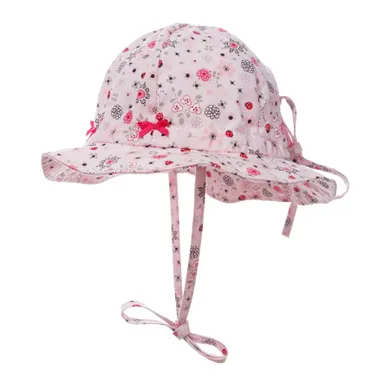 Kapelusz dziewczęcy, wiązany, różowy, Döll