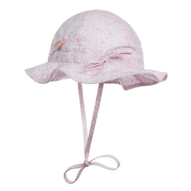 Kapelusz dziewczęcy, wiązany, różowy, Döll