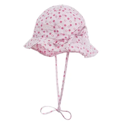 Kapelusz dziewczęcy, wiązany, różowy, Döll