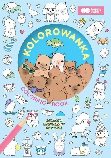 Kapibara Kapi Fun. Kolorowanka