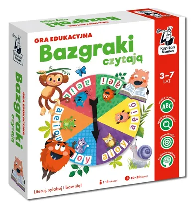 Kapitan Nauka. Bazgraki czytają, gra edukacyjna