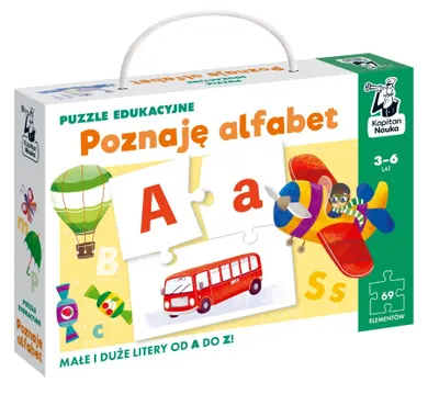 Kapitan Nauka. Edgard, Poznaję alfabet, puzzle edukacyjne 3-6 lat