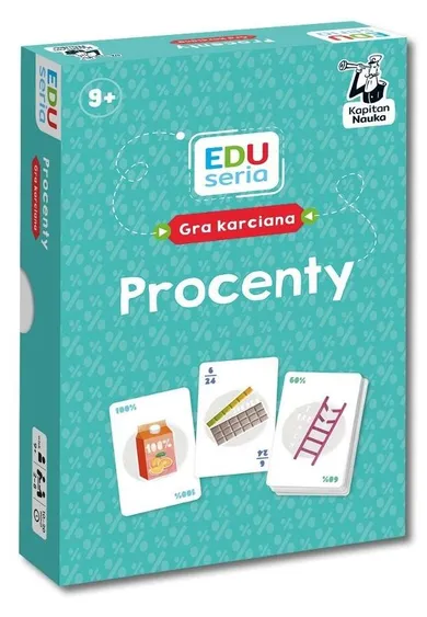 Kapitan Nauka. EDUseria. Procenty, edukacyjna gra karciana