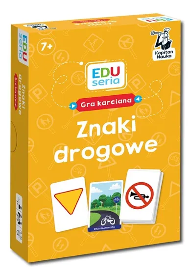 Kapitan Nauka. EDUseria. Znaki drogowe, edukacyjna gra karciana