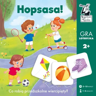 Kapitan Nauka. Hopsasa! Loteryjka, gra familijna